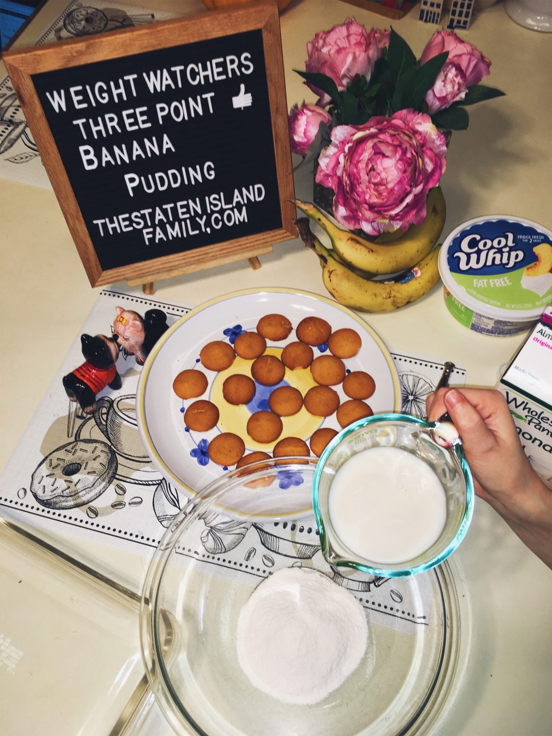 Weight Watchers Banana Pudding - just three points per serving