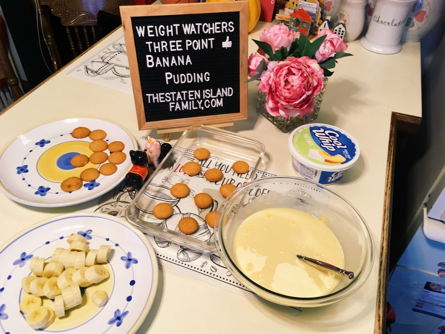 Weight Watchers Banana Pudding - just three points per serving