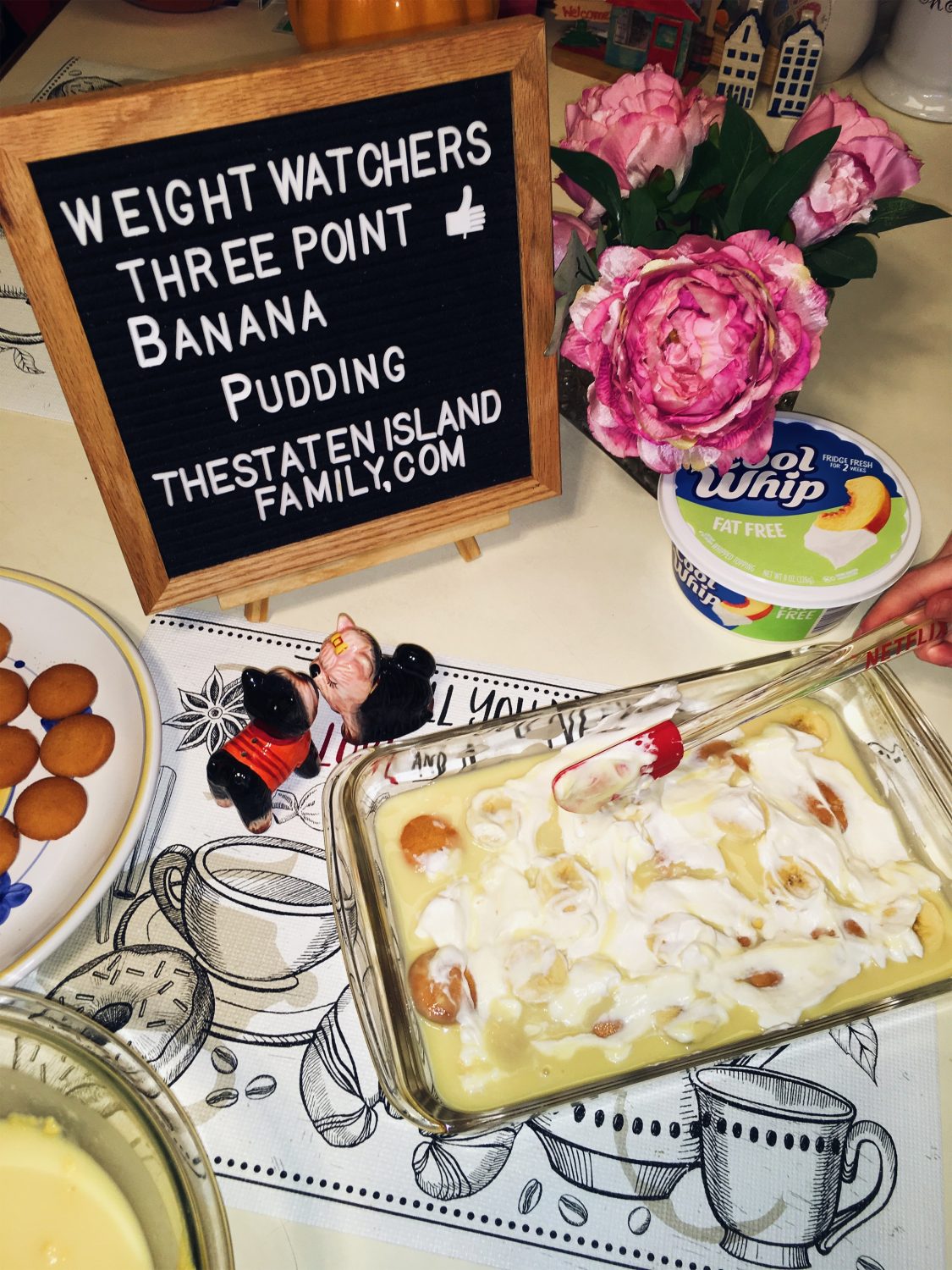 Weight Watchers Banana Pudding - just three points per serving