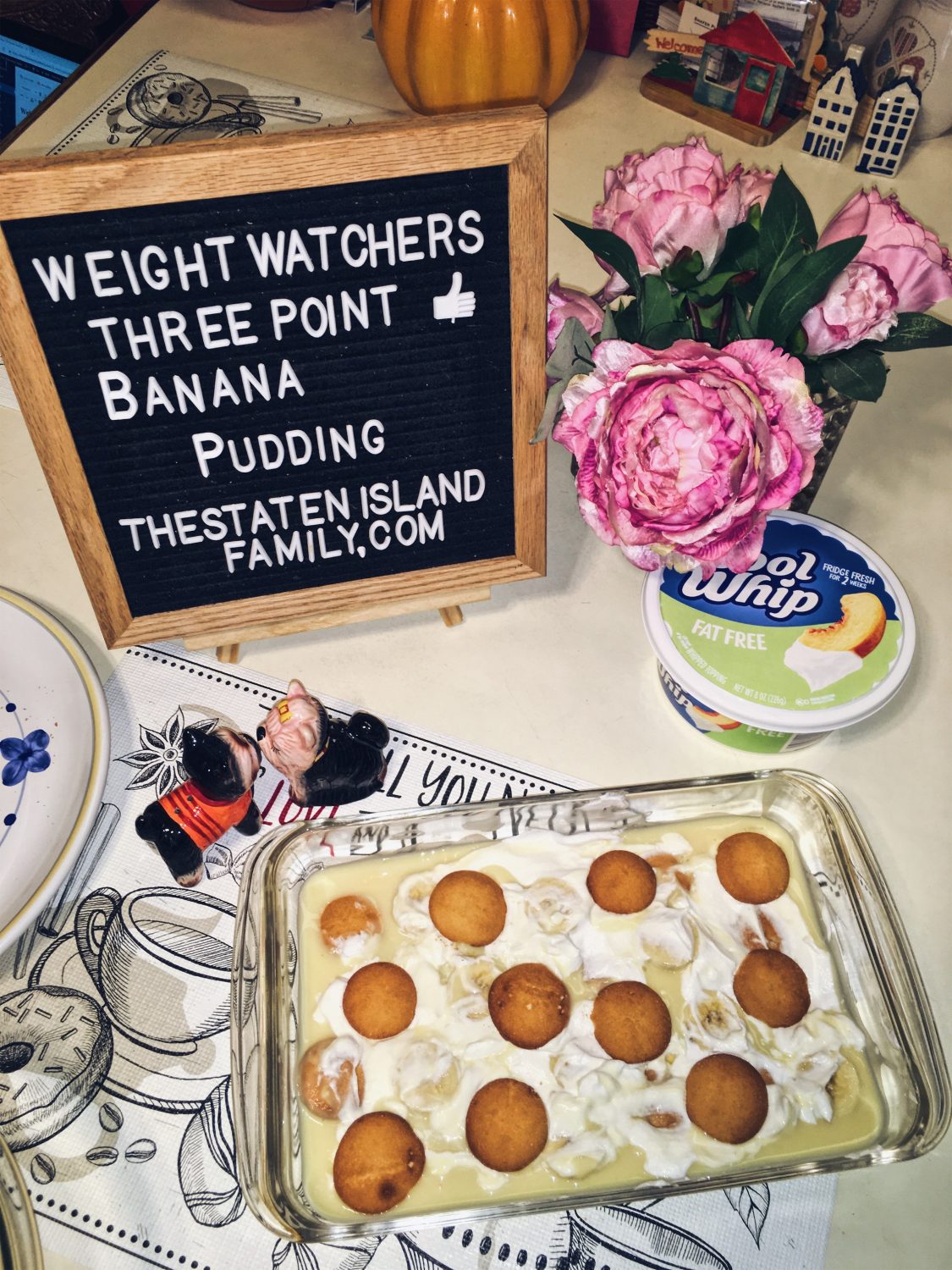 Weight Watchers Banana Pudding - just three points per serving