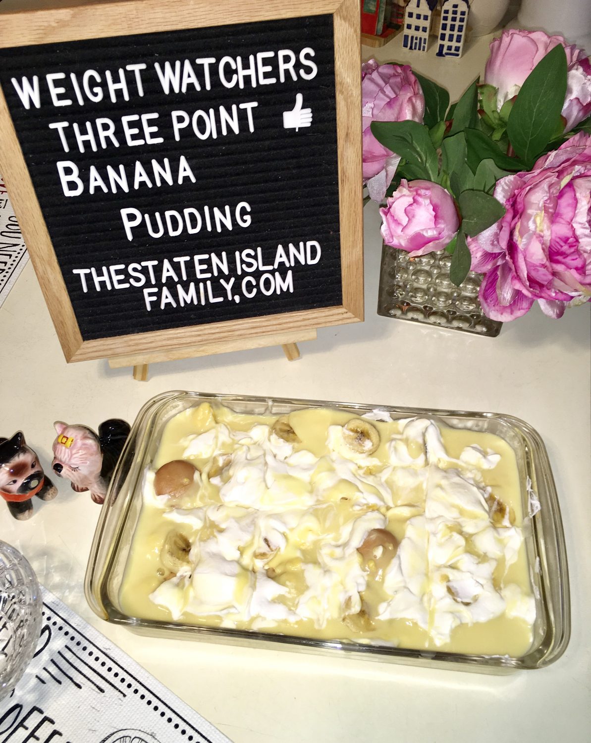Weight Watchers Banana Pudding - just three points per serving